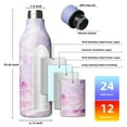 thumbnail image 5 of BJPKPK Insulated Water Bottles with Strap,25oz Stainless Steel Metal Flask,Marble Dawn, 5 of 7
