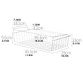 thumbnail image 3 of LXYFH Rack Under $15 White Under Shelf Wire Basket Hanging Storage Baskets Under Cabinet On Storage Racks Slide In Baskets Organizer For Kitchen Pantry Desk Bookshelf, 3 of 7