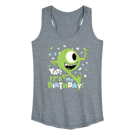 Disney Monsters Inc - Mike Yay It's My Birthday - Women's Racerback Tank Top