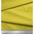 thumbnail image 3 of Soimoi Yellow Cotton Duck Fabric Lemon Slice Block Fabric Prints By Yard 42 Inch Wide, 3 of 3