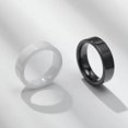 thumbnail image 7 of 6mm White/Black Ceramic Band Men's Women's Wedding Engagement Ring Size 7 8 9 10, 7 of 7