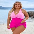 thumbnail image 3 of OUSITAID Women Plus Size Swimsuit One Piece Tummy Control Bathing Suits Swim Suits  (4XL  Black Green), 3 of 7