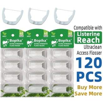 REACH Ultra Clean Access Flosser Mint Refill Heads, 28 Count (Pack