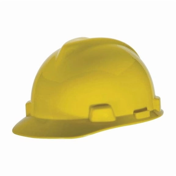 Msa Safety Hard Hat,Type 1, Class E,1-Touch,Yellow 10057443