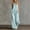 *Mint Green, variant on ClodeEU Women's Linen Blend 2 Piece Outfit,Sleeveless Henley Ruffle Top and Wide Leg Pants Set Beige,Women's Plus L