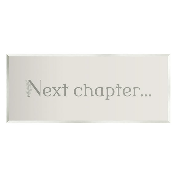 Stupell Industries Vintage Next Chapter Phrase Inspirational Painting Unframed Art Print Wall Art, 17 x 7