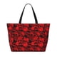 thumbnail image 2 of Easygdp Red Skulls 3 Bolsa de Viaje de Playa de Gran Capacidad, Bolsa Tote Perfecta para la Playa, Escapadas de Fin de Semana y Viajes, 2 of 7