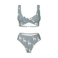 thumbnail image 4 of Rocae Cartoon Poodle Dog for Bikini Set for Women Two Piece Sexy High Swimsuits Split Crossover Bikini XX-Large, 4 of 9