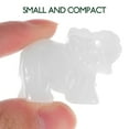 thumbnail image 7 of HONMEET 2Pcs Mini Elephant Table Decor Quartz Elephant Sculpture For Office Decor, 7 of 7