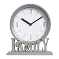 thumbnail image 4 of Desk Clock Non Ticking Battery Office Large Clocks Operated Loft Family Decorative Office Shelf Gray, 4 of 8