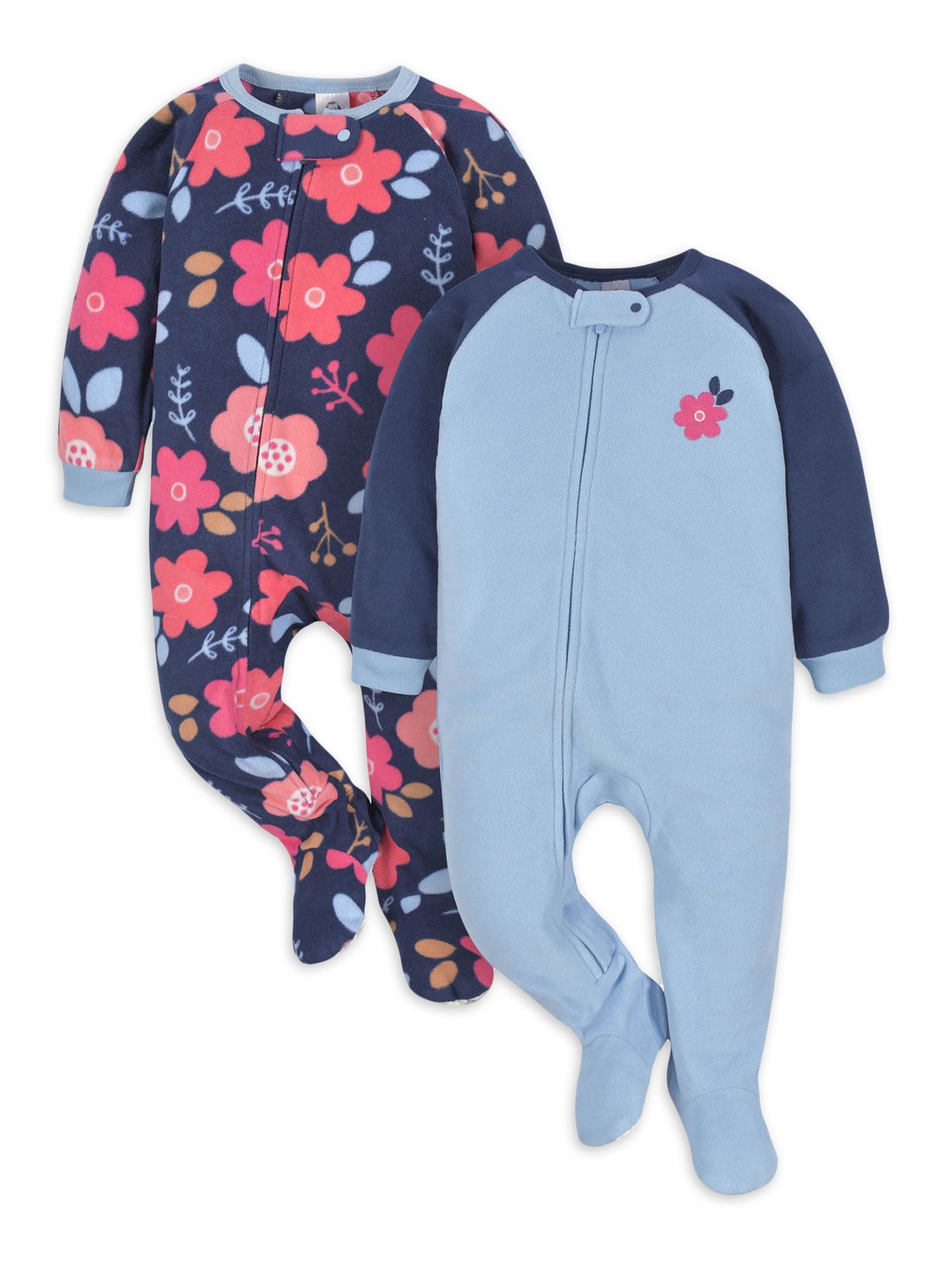 Gerber Microfleece Blanket Sleeper Pajamas 2-Pack Kuwait Ubuy