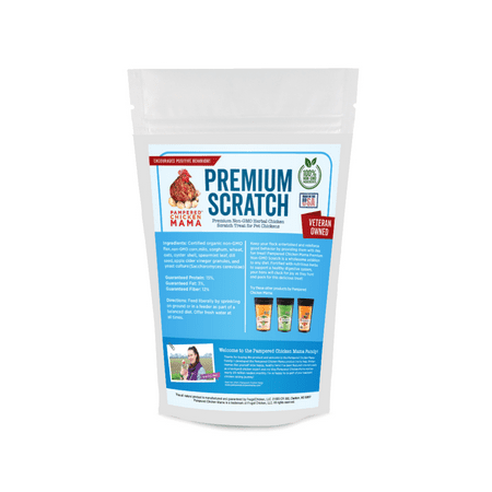 Pampered Chicken Mama Premium Chicken Scratch Treat (40 Pounds) - Backyard Chicken Feed - High Protein & High Calcium All-Natural Backyard Chicken Grower Feed Supplies for Laying Chickens
