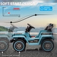 thumbnail image 3 of Kids Ride On Truck Car, 12V Battery Powered Electric Vehicles Toy w/Parent Remote Control, Spring Suspension, 3 Speeds, LED Lights, Music & Horn, Electric Cars for Kids, Gift for Boy Girl, White, 3 of 9