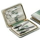 thumbnail image 1 of MR.GREEN Juegos de manicura Kits de pedicura Cortaúñas de acero inoxidable Herramientas de cuidado personal con estuche de cuero PU (verde), 1 of 5