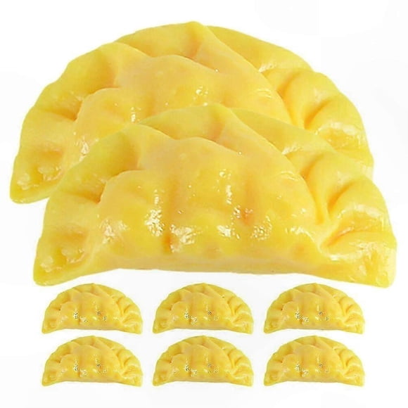 Realistic Artificial Dumpling Set - 8 Pieces Food Model for Display and Decor