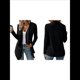 thumbnail image 3 of Cárdigan Ligero, Drapeado y Abierto para Mujer, Prenda Exterior Informal de Punto de Larga. Negro L, 3 of 6