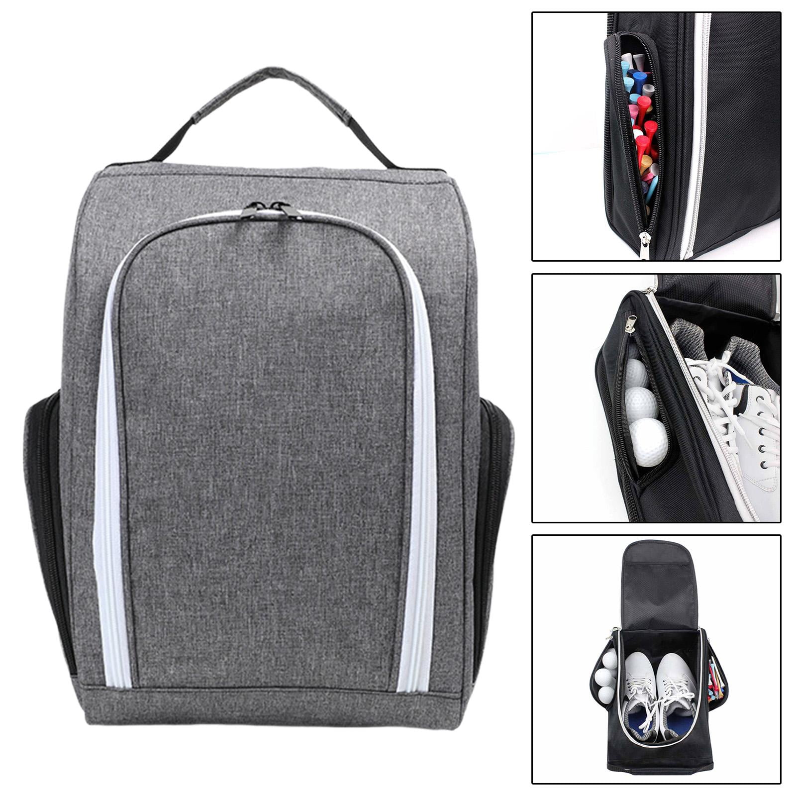 Golf Shoe Bag Lightweight Canvas Organizer with Ventilation Pocket for Golf Sports Men Women