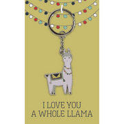I Love You A Whole Llama - Keychain