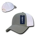 thumbnail image 2 of Decky 204 Low Crown Air Mesh Baseball Cap-Grey/White, 2 of 3