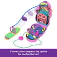 thumbnail image 6 of Polly Pocket Momma Monkey & Baby Playset with 2 Micro Dolls, Pets & 13 Accessories, 2-in-1 Purse & Toy, 6 of 8