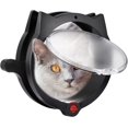 thumbnail image 1 of Cat Door For Pets, 4-way Locking Cat Flap For Inner And Outer Door, Wall Or Hidden Litter Tray For Cats And Dogs, 1 of 1