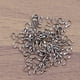 thumbnail image 5 of 100 piezas en forma de U, bucles de alambre protectores de cable de cobre protectores de cables suministros de joyería de bricolaje accesorios para hacer collar pulsera (plata), 5 of 5