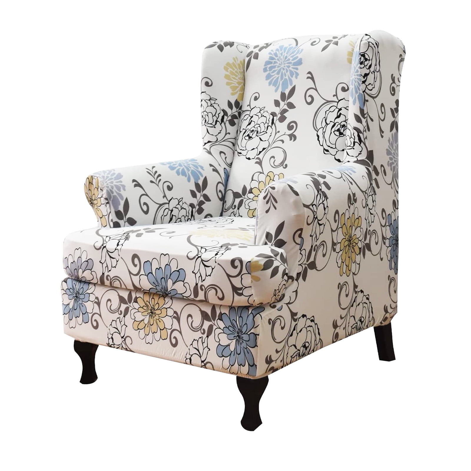 Wingback Chair Slipcovers 2Piece Stretch Spandex Wing Chair Covers
