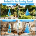 thumbnail image 6 of SEMOPRUS Sensory Swing Chair with Stand, X-Shaped Swing Frame with Set for Kids & Adults Indoor Outdoor, 330LBS Weight Capacity, Blue, 6 of 8