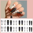 thumbnail image 4 of Uñas postizas, uñas postizas a presión, cobertura total, uñas tipo ataúd para mujeres y niñas (3 cajas, 24 piezas cada una) 1096, 4 of 6
