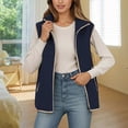 thumbnail image 2 of Bibifish Women's Fleece Vests Winter Thermal Vests Zip Up Lightweight Warm Lined Gilets Collared Sleeveless Fall Winter Daily Wear Zipper Vests, 2 of 4