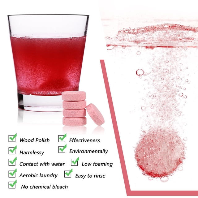 maskred 40pcs/set Home Window And Mirror Cleaner Strong Cleaning Power for Grease Cleaning Glass Effervescent 40pcs