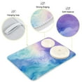 thumbnail image 4 of Tie-dye Purple Dish Drying Mat Microfiber Kitchen Pad Large Counter Absorbent Dish Mats Drainer Rack 16"x18", 4 of 7