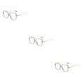 thumbnail image 4 of Jumpingount Manténgase concentrado y elegante con estas modernas gafas para computadora, gafas antiluz azul, montura gris dorada Type1 NO1, 4 of 6