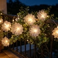 thumbnail image 6 of Waterproof Outdoor Artificial Flower String Lights, Colored Glowing Fairy Lights Creates Cozy Ambiance for Patio or Holiday Decor, 6 of 6