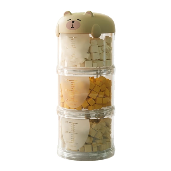 Cute Bear-Shaped Pet Treat Storage Jar with Lid , Airtight Dog Cat Snack Container, Portable Pet Food Dispenser,for Home, Travel, Outdoor