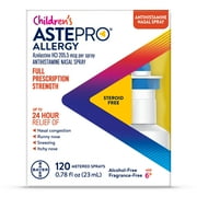 Children's Astepro Allergy Medicine, Steroid Free Antihistamine Nasal Spray, 120 Metered Sprays