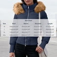 thumbnail image 3 of Purcolt Women's Cropped Puffer Jacket with Furry Hood Long Sleeve Full Zip Warm Winter Coats Casual Thick Outerwear, 3 of 8