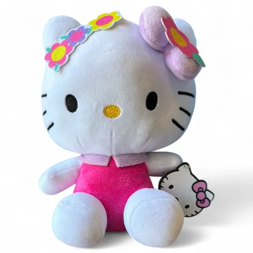 Hello Kitty Plush 8.5-Inch Sanrio Doll with Flower Headband