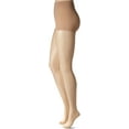thumbnail image 2 of Hanes Womens Perfect Nudes Run Resistant Tummy Control Girl Short Hosiery, S, 2 of 5