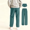 thumbnail image 3 of Corduroy Pants Boy Elastic Waist Baggy Pants School Pants Boys Clothes Size 15-16 Years, 3 of 5