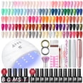 thumbnail image 1 of Kit de esmalte de uñas en gel COSCELIA 35 colores con luz UV y taladro, 1 of 9