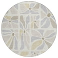 thumbnail image 2 of Addison Rugs Chantille Indoor/Outdoor Transitional Floral Ivory Machine Washable Round Rug, 8' x 8', 2 of 7