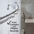 thumbnail image 2 of Bath Bliss 26759-ALUM Tige de Douche Réglable Courbée &44; Aluminium, 2 of 5