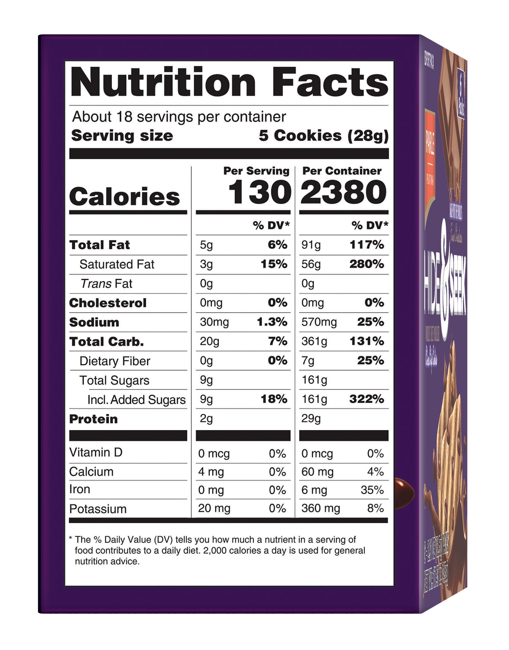 (4 pack) Parle Hide & Seek Chocolate Chip Cookies, 17.45 oz, 6 count Pack