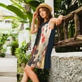 thumbnail image 2 of Vsdgher Robes d'Été Imprimées de Jetons de Poker pour Femmes Robe de Plage Décontractée Sans Manches Robe d'Été Ample avec Poche, 2 of 7