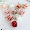 thumbnail image 2 of 100 piezas de rosas baratas para el hogar, suministros de boda, decoración, bricolaje, guirnalda navideña, accesorios, álbum de recortes, flores artificiales de seda, 2 of 5