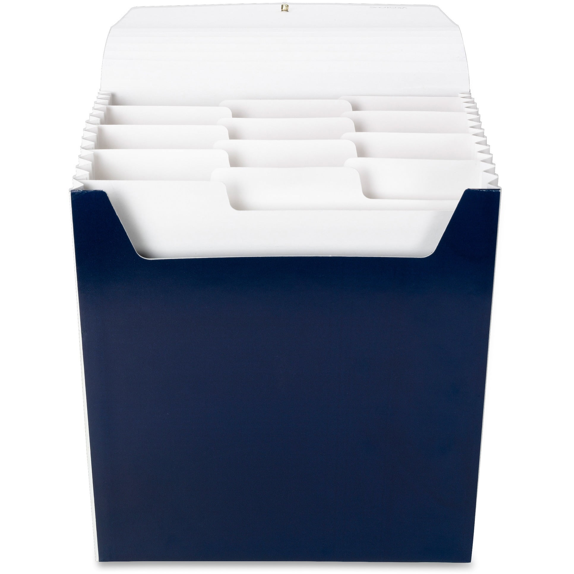 Smead Organized Up Vertical Expanding File with SuperTab, Monaco Blue