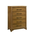 thumbnail image 6 of New Classic Furniture Talcott 4Pc Wood King Bedroom Set, Chest in Honey/Brown, 6 of 15