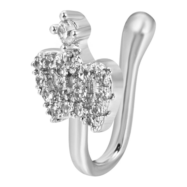 Anneaux de Nez à Clip pour Femmes Anneau de Nez Non Percé Manchette de Nez Ajustable
