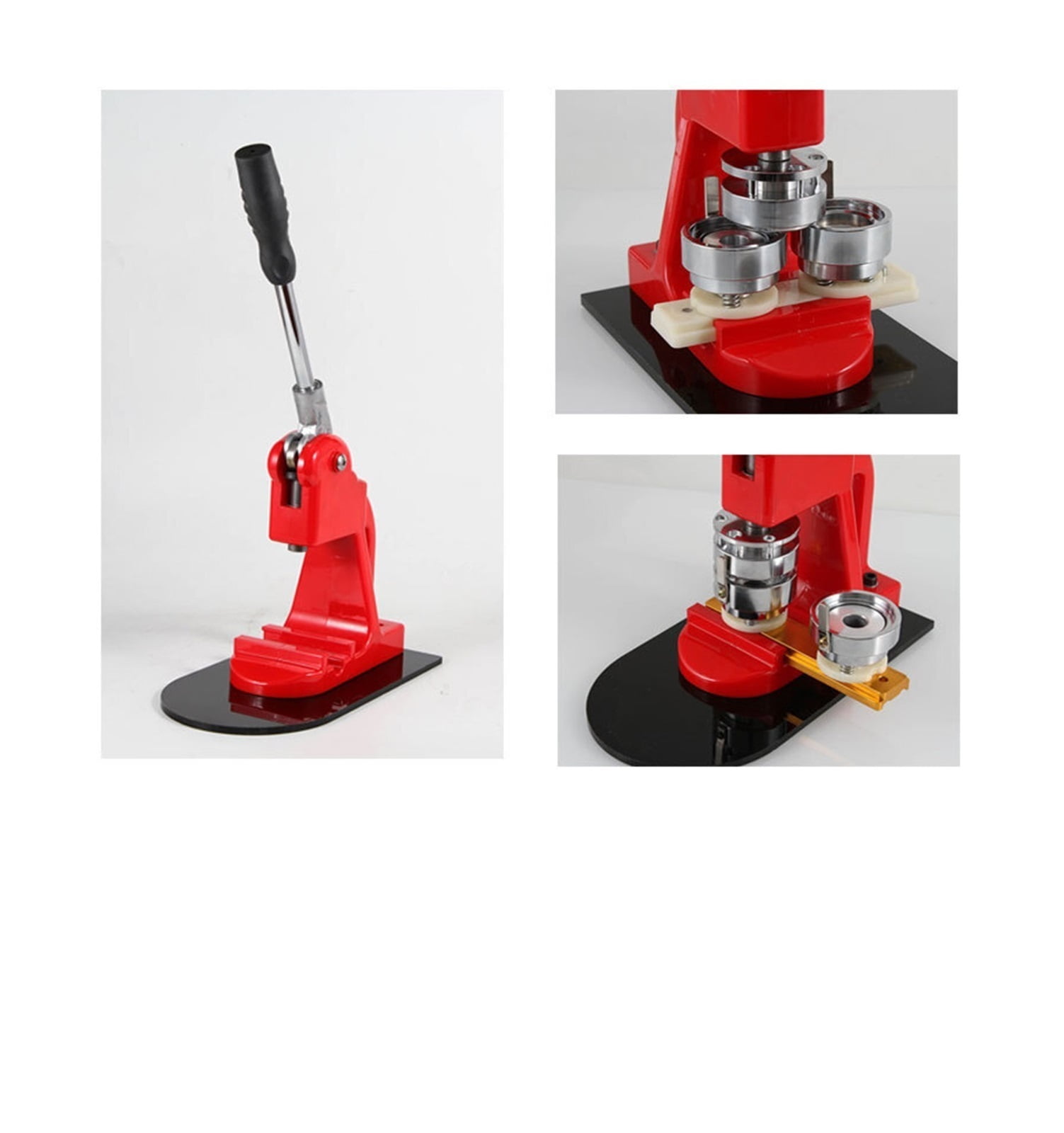Button Badge Maker Machine 32mm (1.26in) DIY Round Pin Maker Kit Button Maker Press Machine With Ergonomic Design